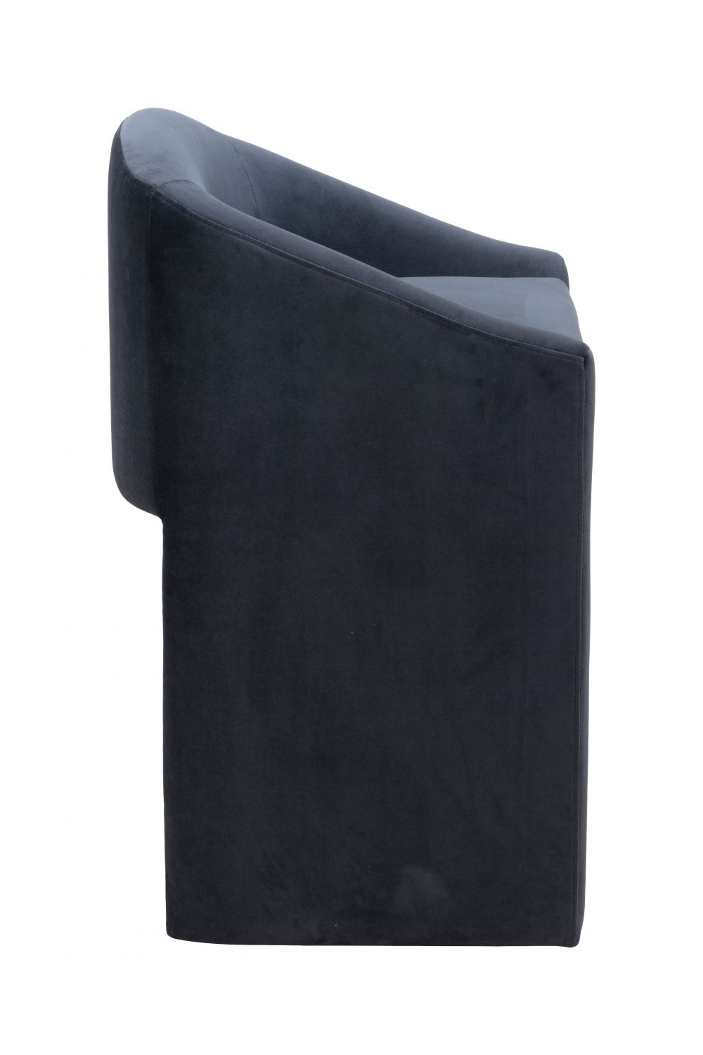 Dark Gray Velvet Counter Stool | Oroa.com