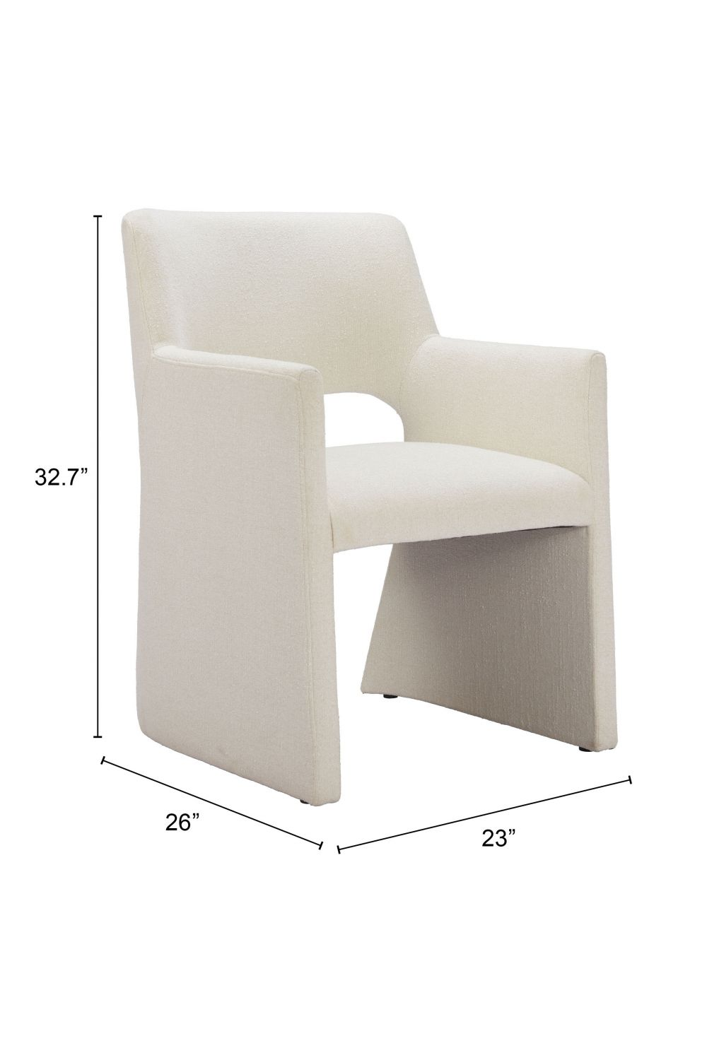 White Linen Dining Chair | OROA Modern Minet | Oroa.com