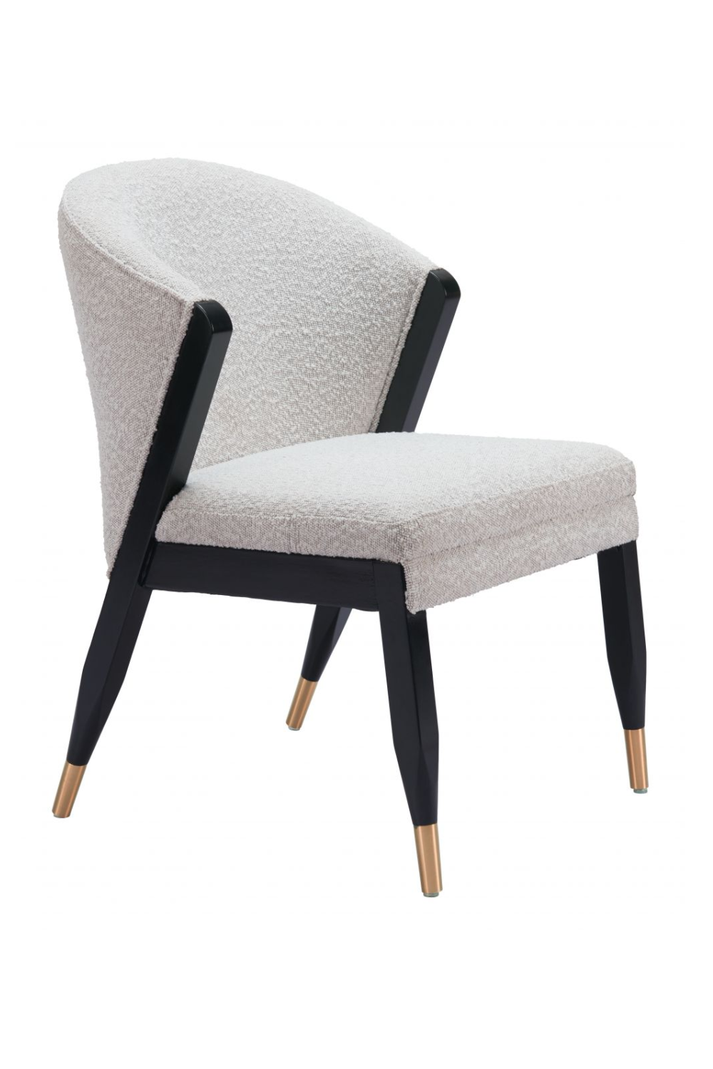 Light Gray Curved Dining Chair | Oroa.com