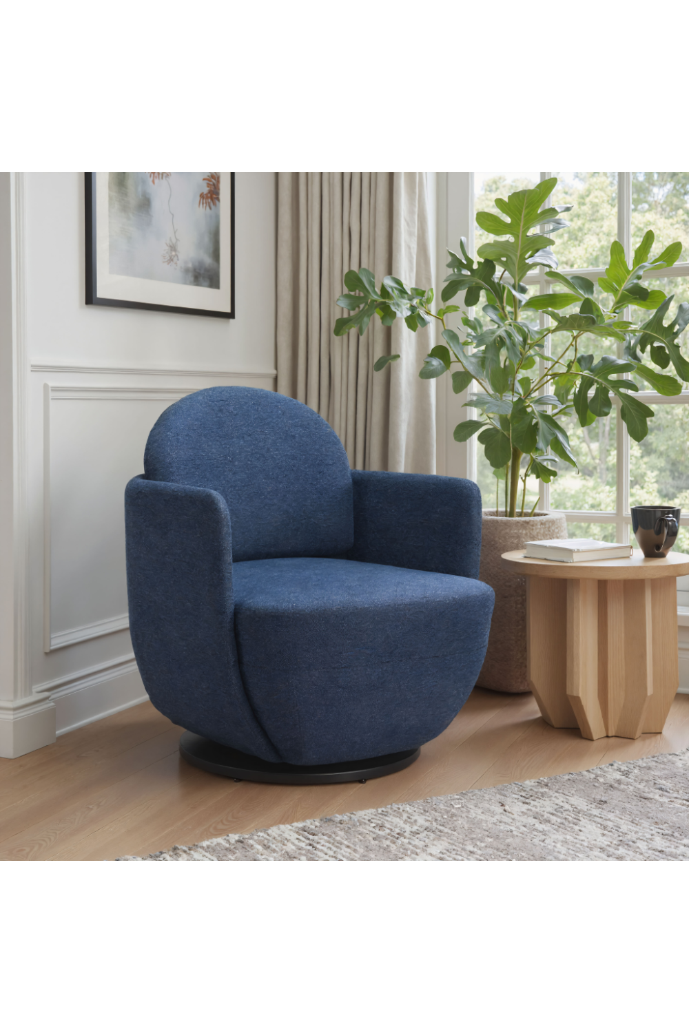 Blue Swivel Chair | OROA Modern Bant | Oroa.com