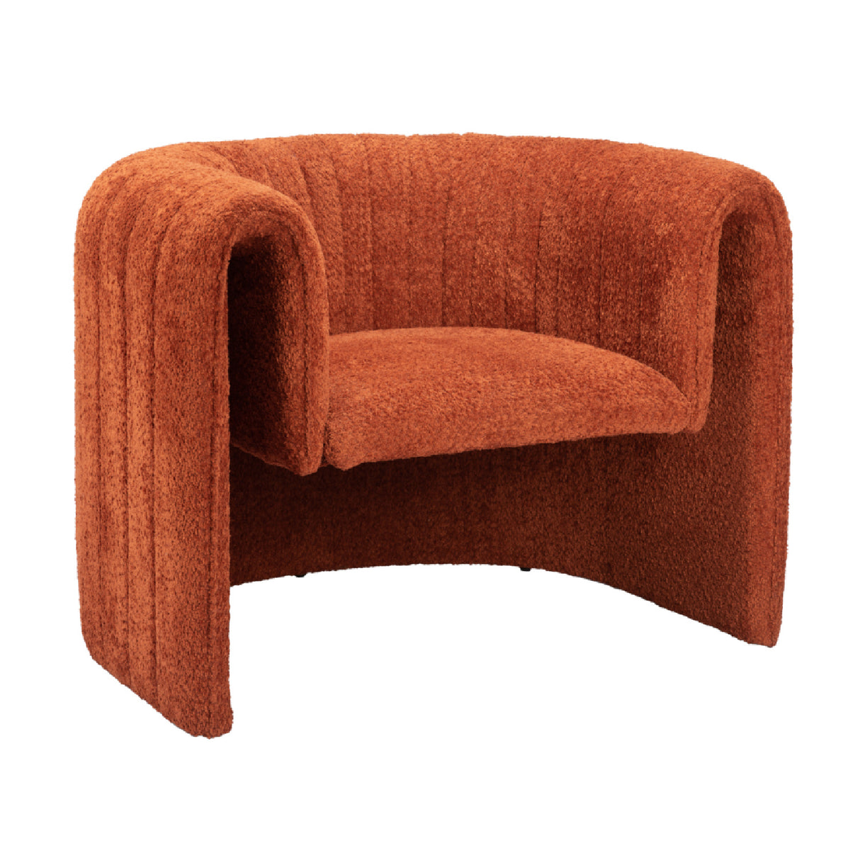 Orange Sherpa Accent Chair | Oroa.com