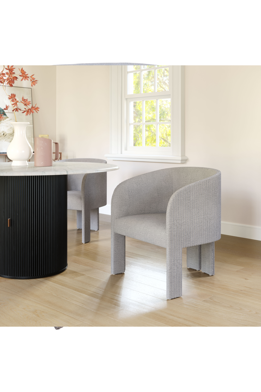 Poly Linen Accent Chair | OROA Modern Hull | Oroa.com