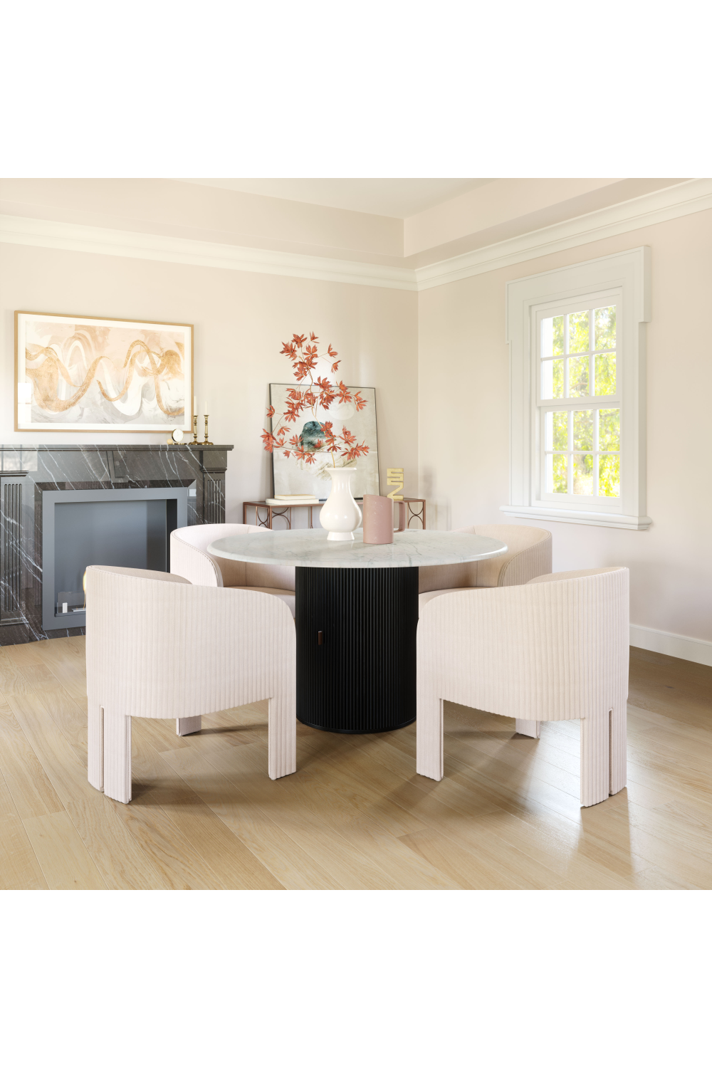 Poly Linen Accent Chair | OROA Modern Hull | Oroa.com