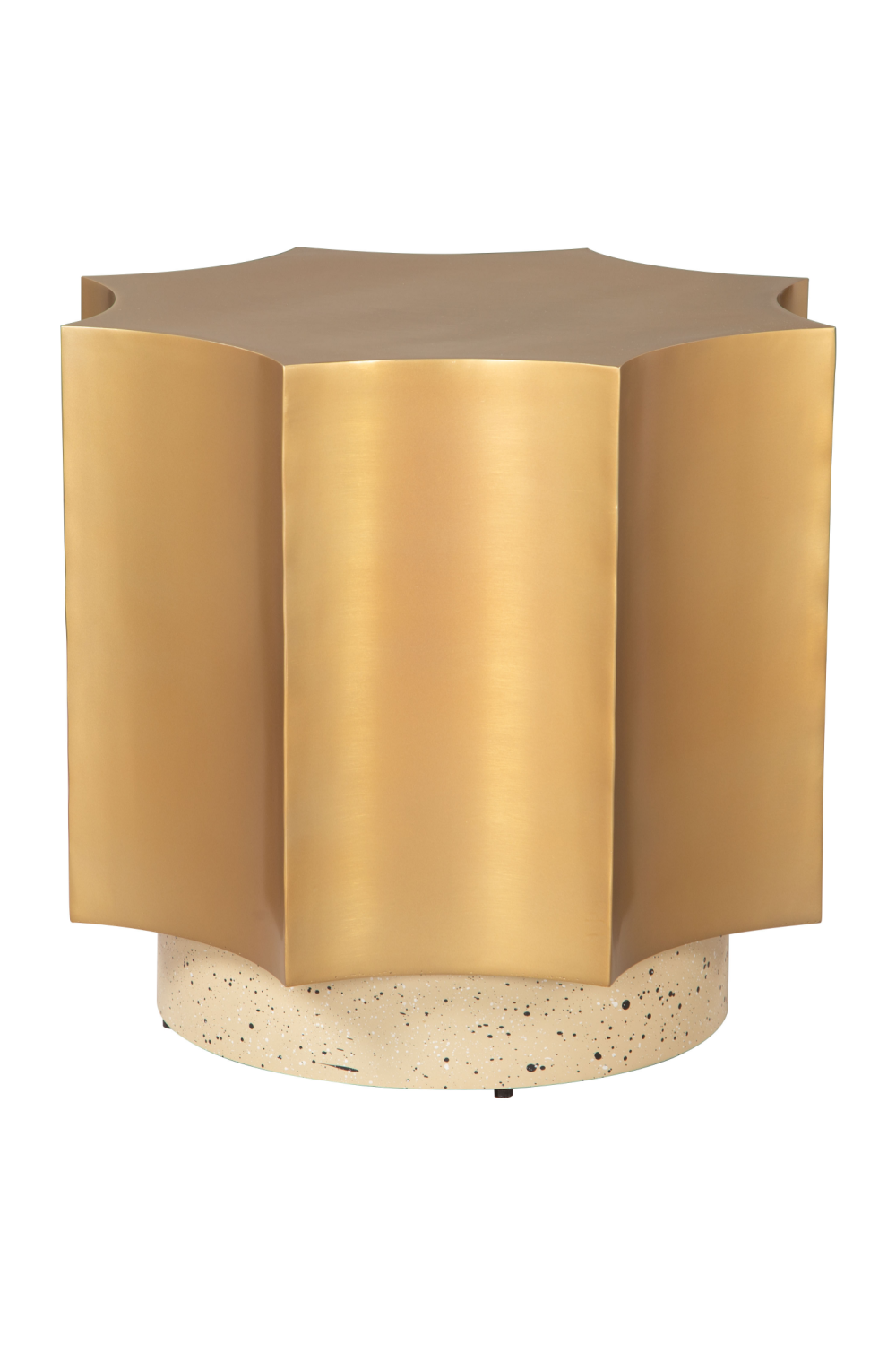 Gold Coved-Edged Side Table | OROA Modern Osam | Oroa.com