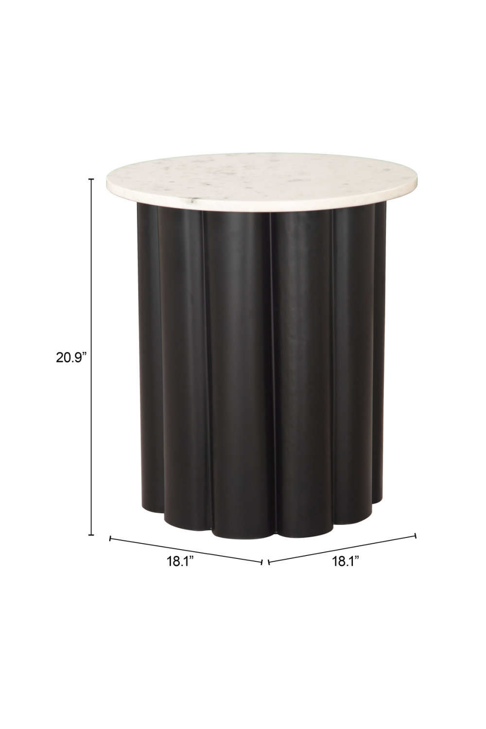 Round White Marble Side Table | OROA Modern Slika | Oroa.com