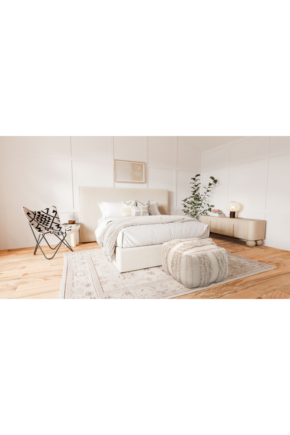 White Terrazzo-Look Side Table | Oroa.com