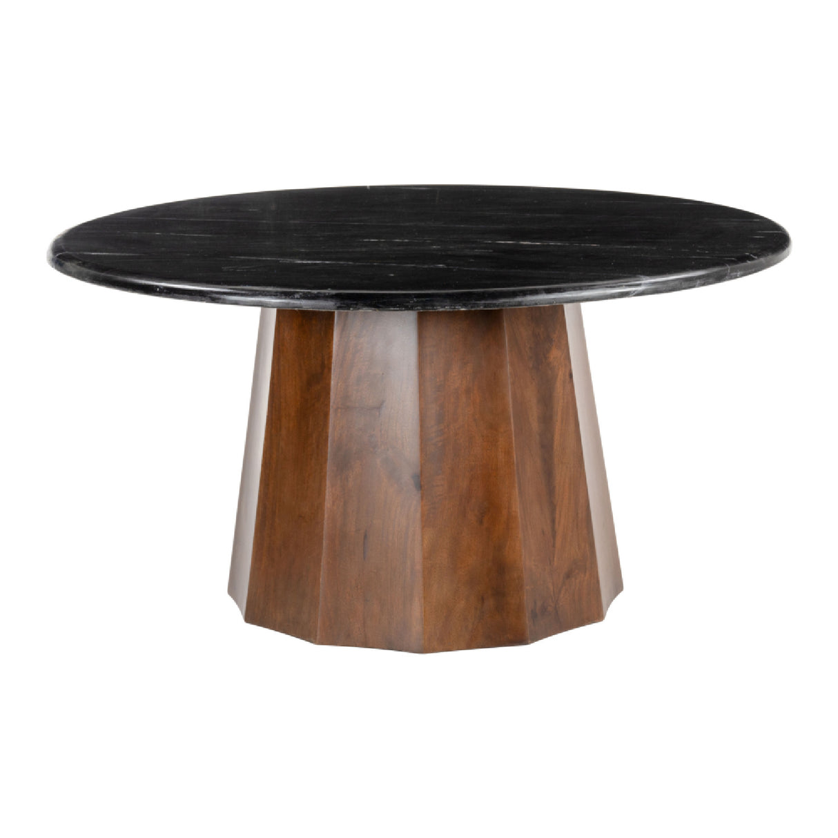 Black Marble Round Coffee Table | Oroa.com