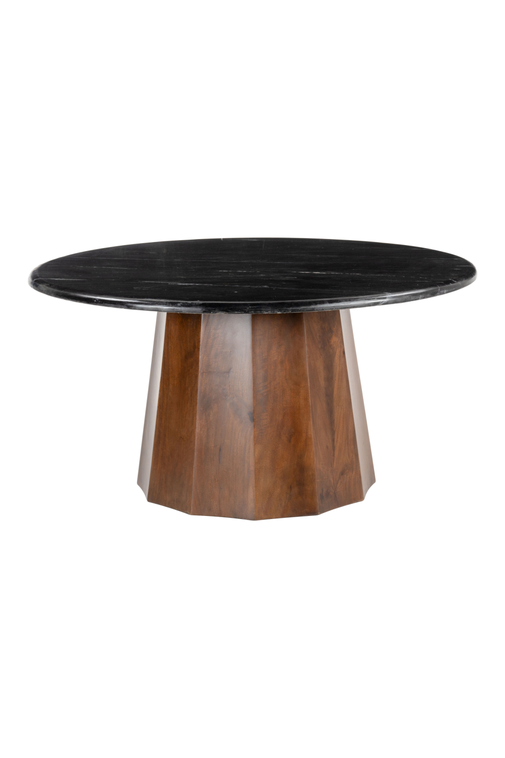 Black Marble Round Coffee Table | OROA Modern Aipe | Oroa.com