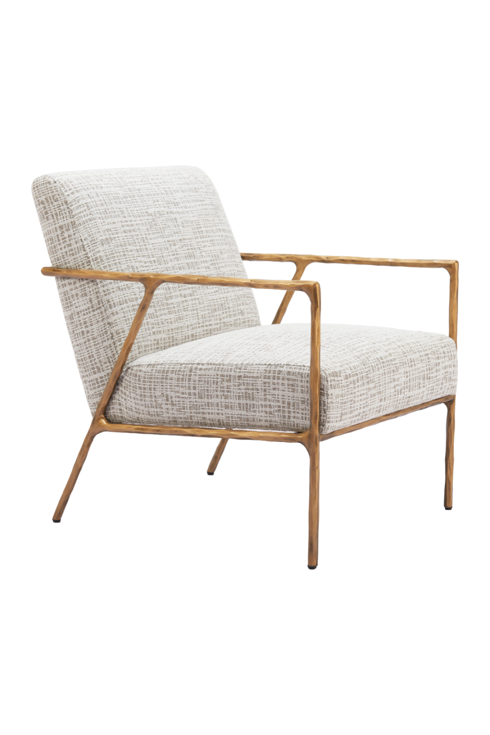 Steel-Framed Beige Lounge Chair | OROA Modern Norrebro | Oroa.com