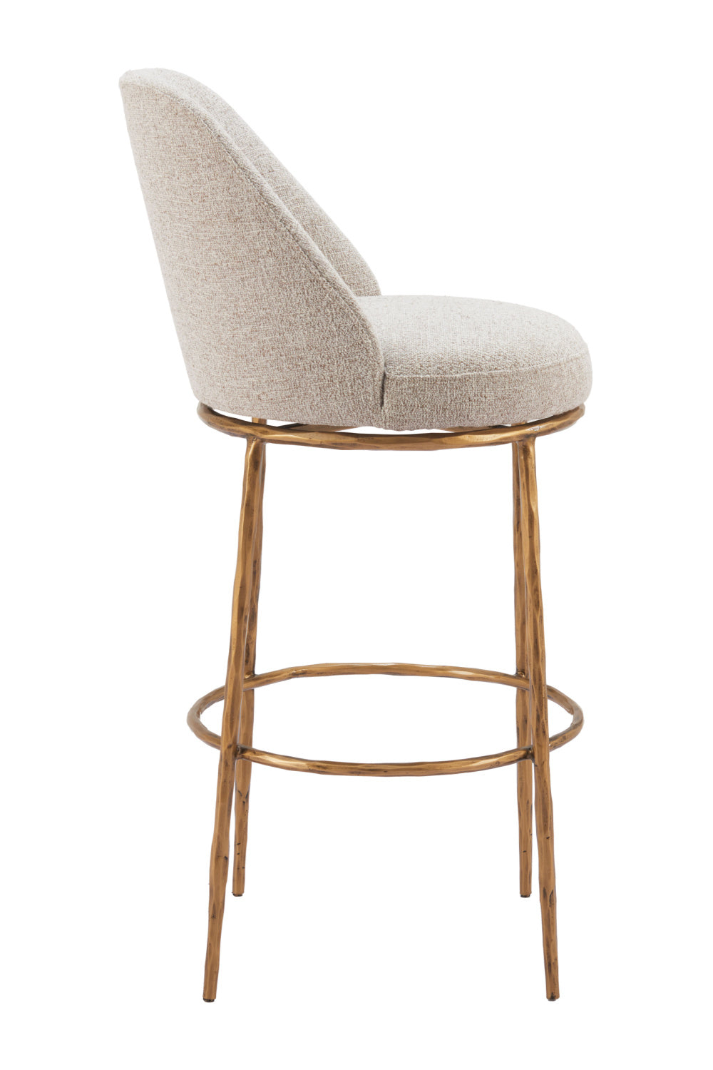 Beige Swivel Bar Stool | OROA Modern Nordhavn | Oroa.com