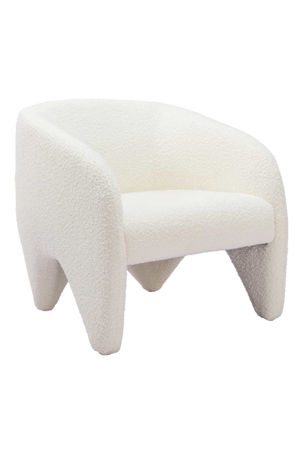 White Shearling Accent Chair | OROA Modern Lopta | Oroa.com