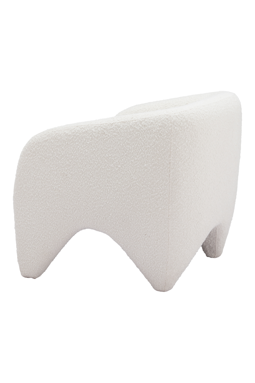 White Shearling Accent Chair | Oroa.com