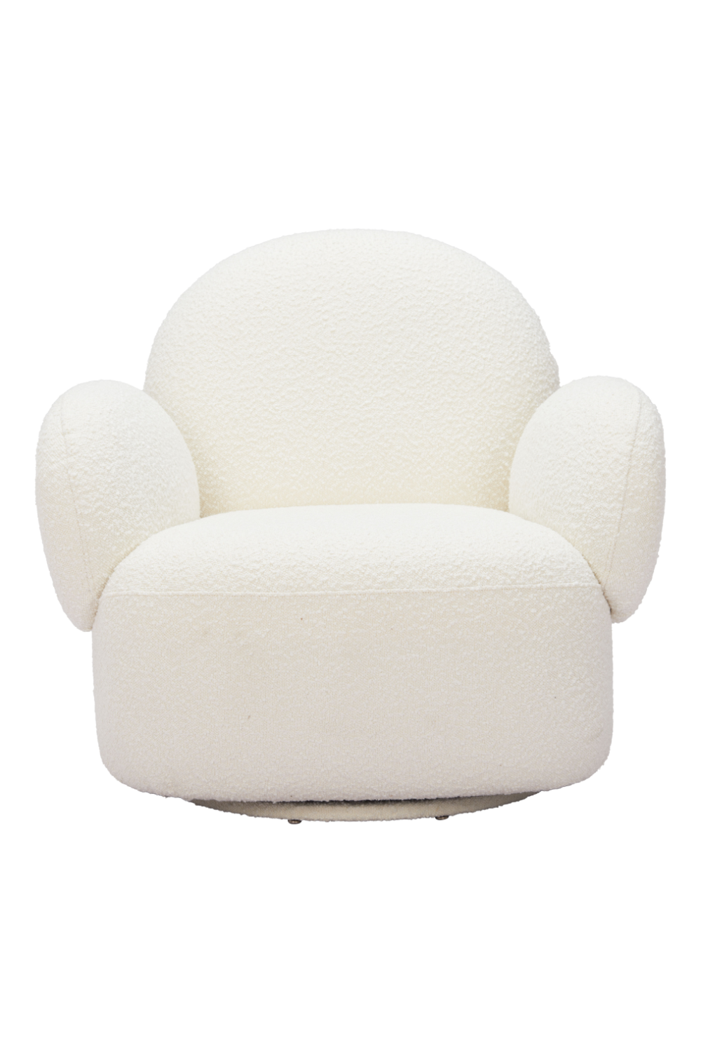 White Shearling Swivel Chair | Oroa.com
