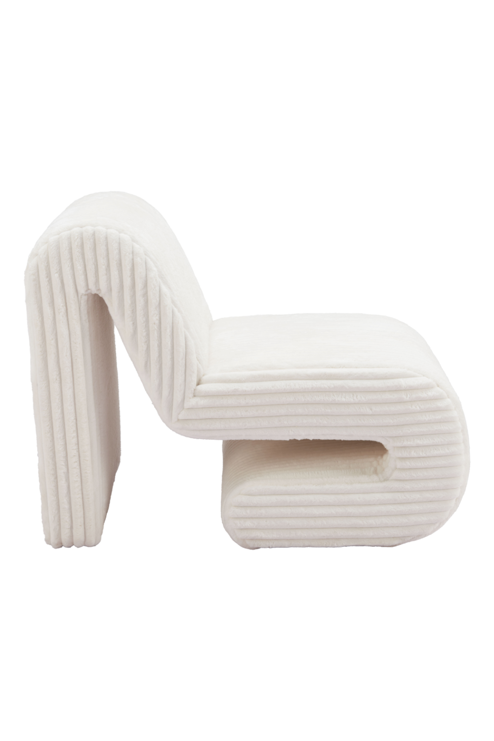 White Ribcord Accent Chair | OROA Modern Opam | Oroa.com