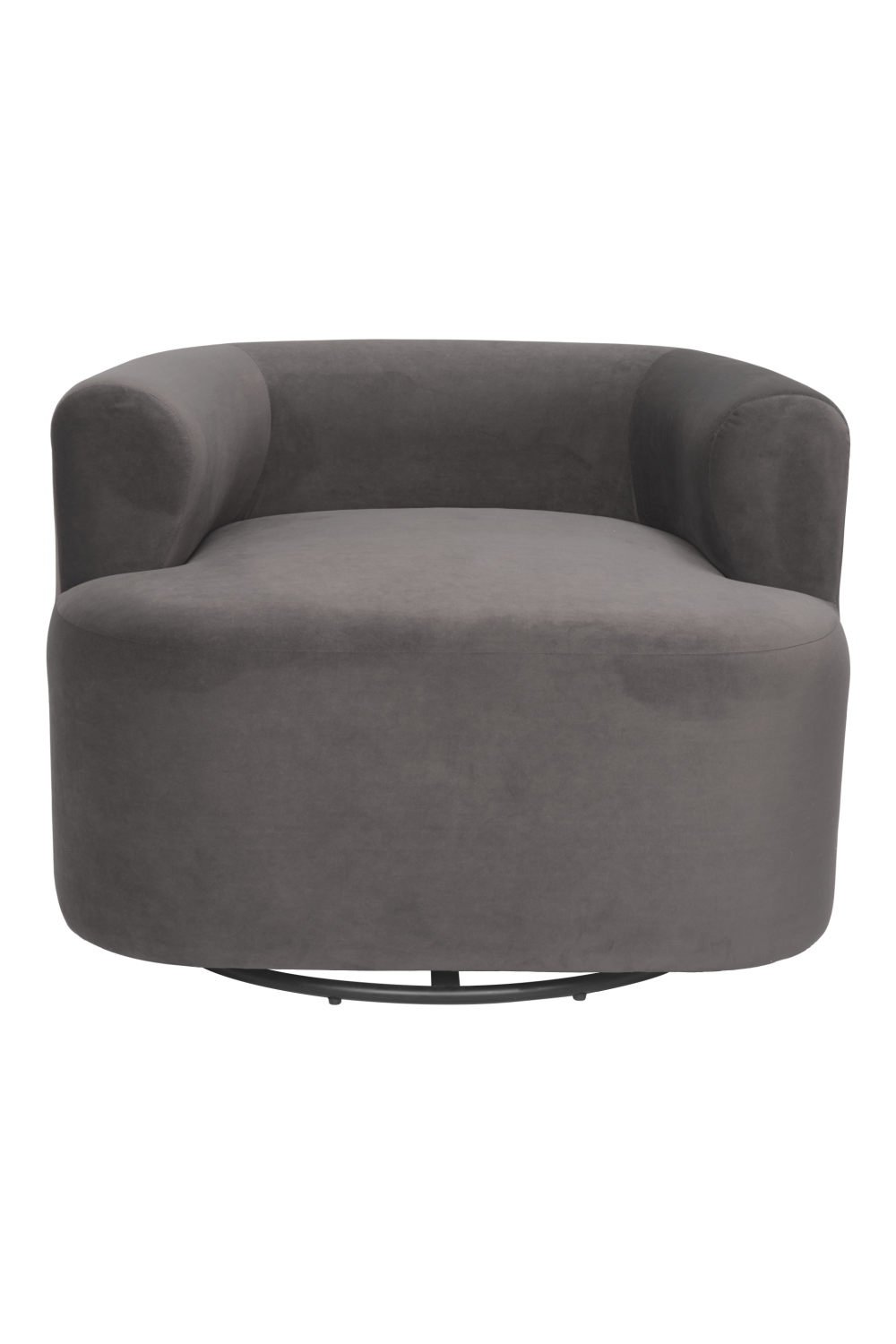 Gray Velvet Swivel Chair | OROA Modern Mugav | Oroa.com