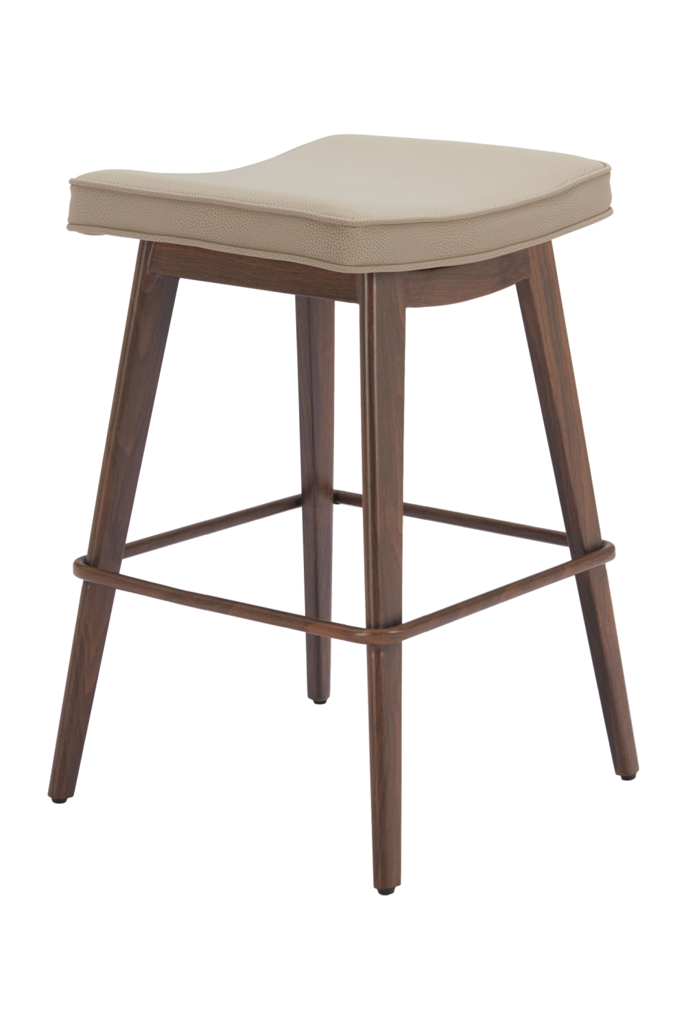 Beige Leather Seat Counter Stools (2) | OROA Modern Divat | Oroa.com