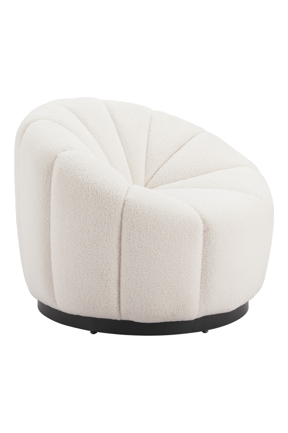 Cream Shearling Accent Chair | Oroa.com