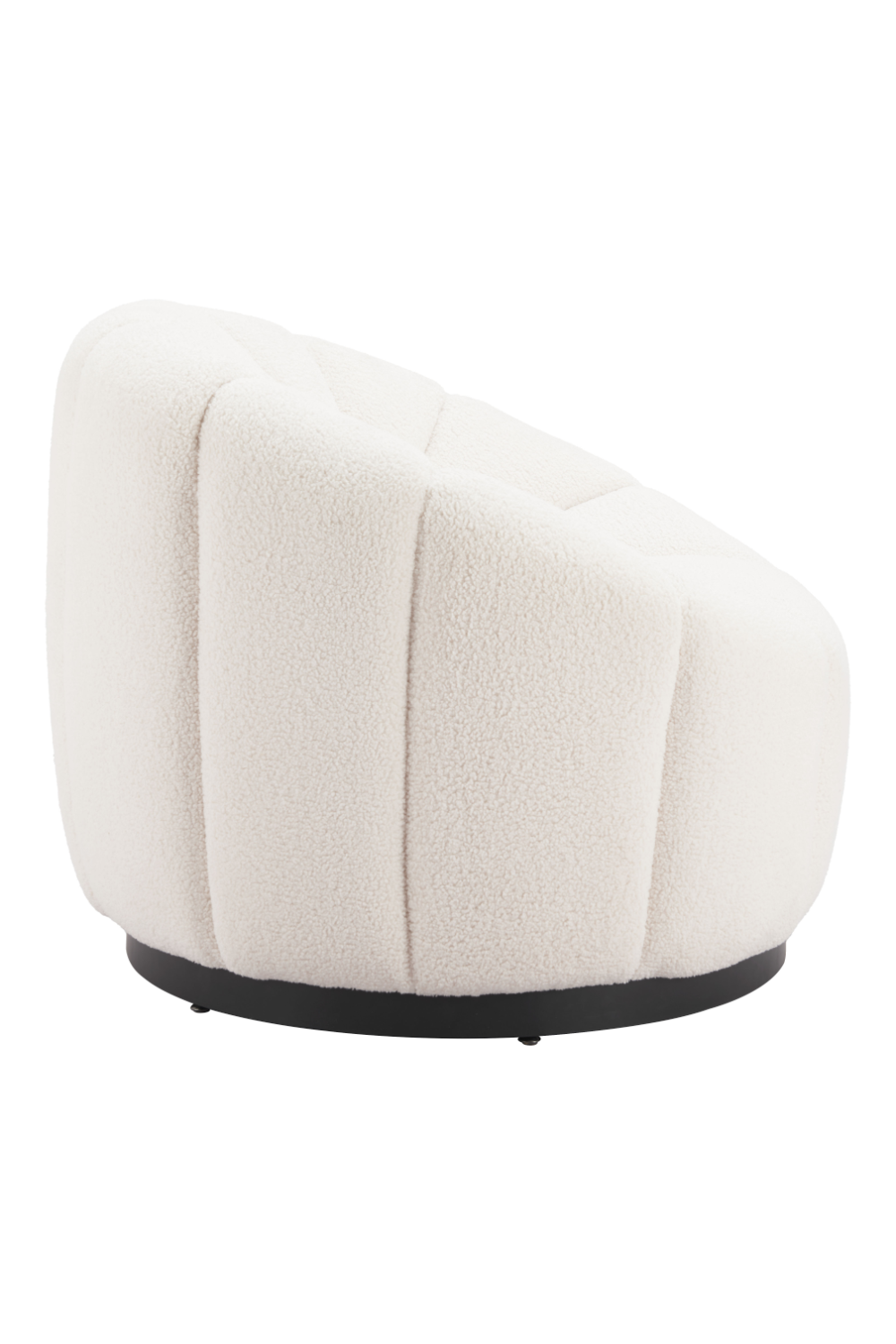 Cream Shearling Accent Chair | Oroa.com
