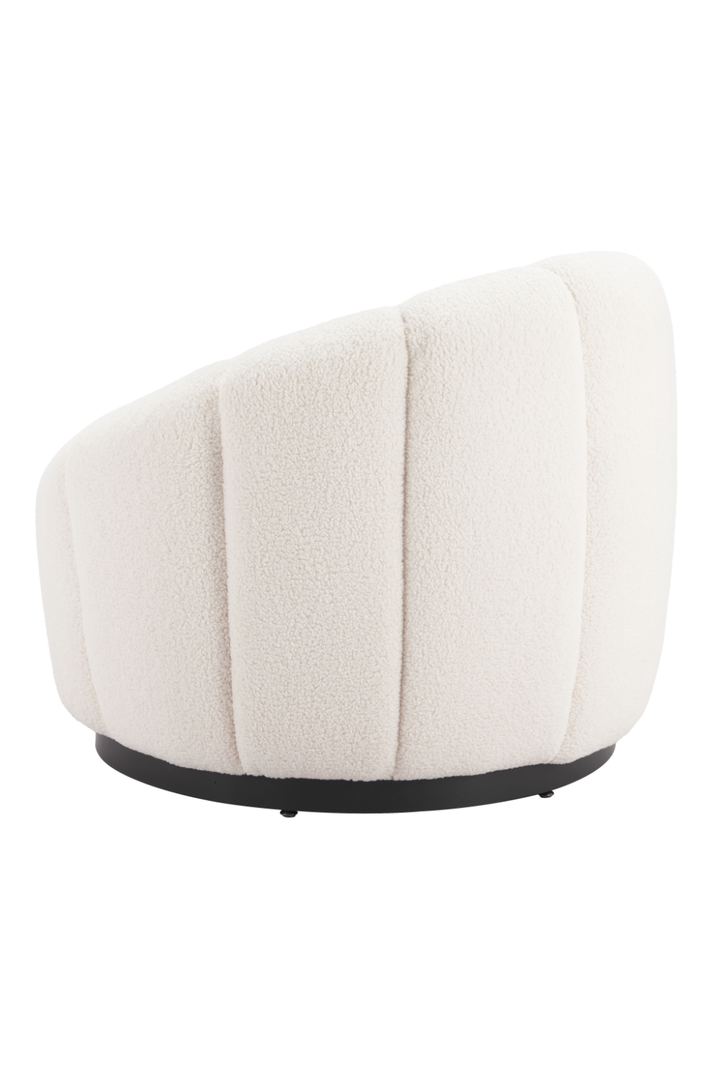 Cream Shearling Accent Chair | Oroa.com