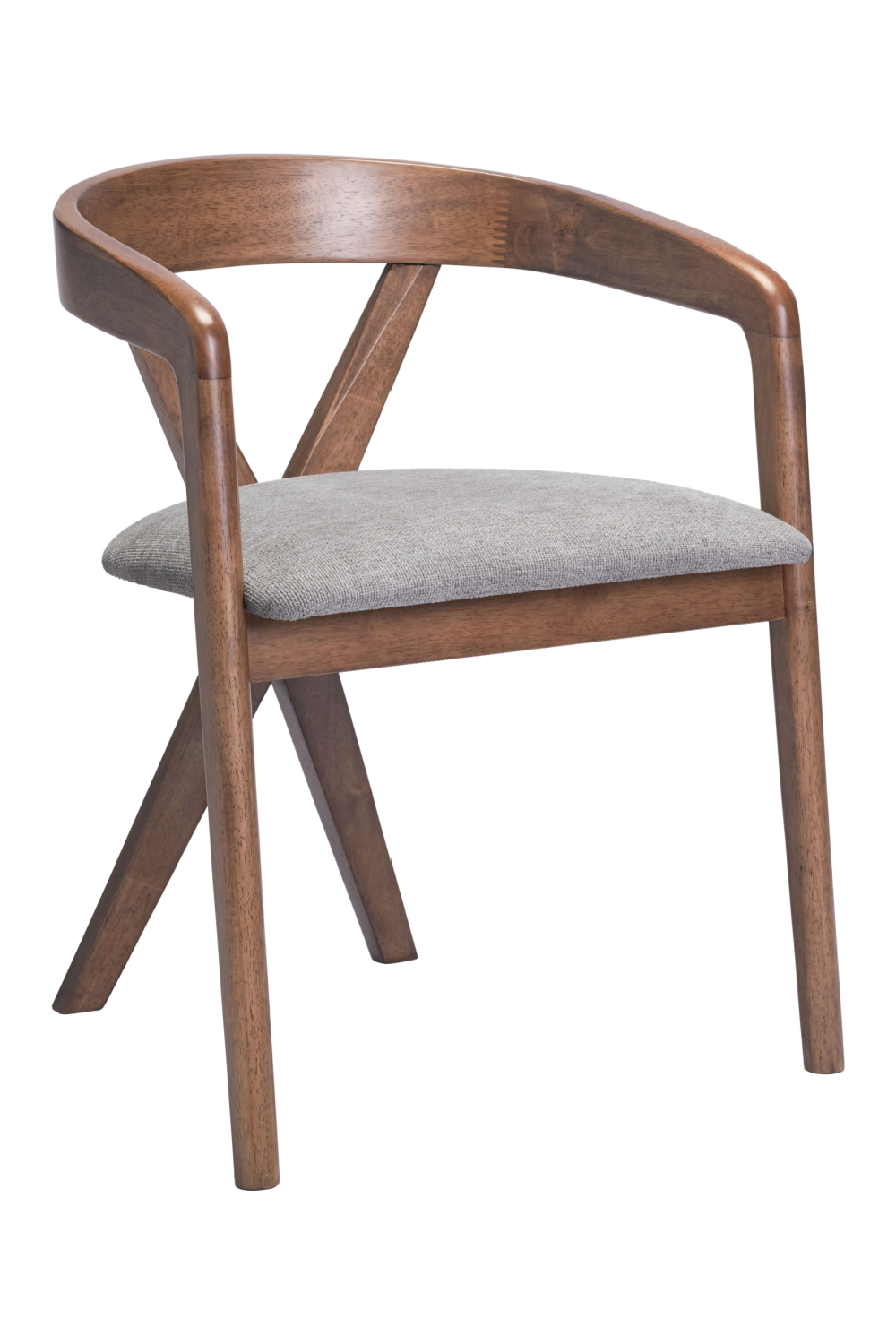 Gray Linen Seat Dining Chair | OROA Modern Cairo | Oroa.com