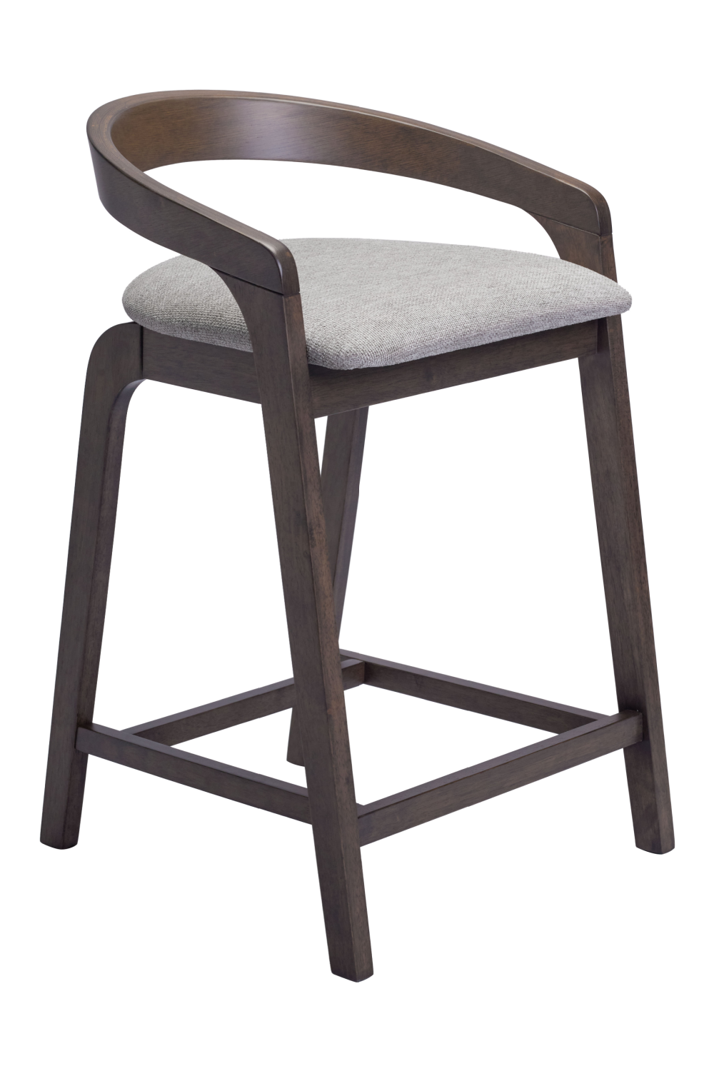Gray Padded Seat Counter Stools (2) | OROA Modern Troy | Oroa.com
