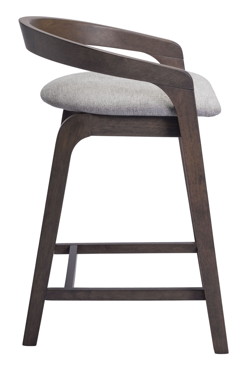 Gray Padded Seat Counter Stools (2) | OROA Modern Troy | Oroa.com