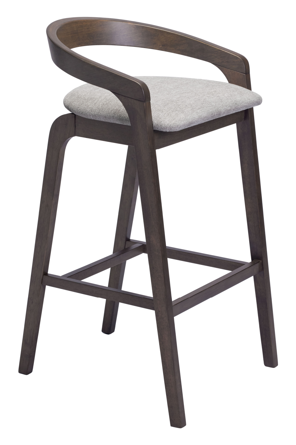 Gray Padded Seat Bar Stools (2) | OROA Modern Troy | Oroa.com