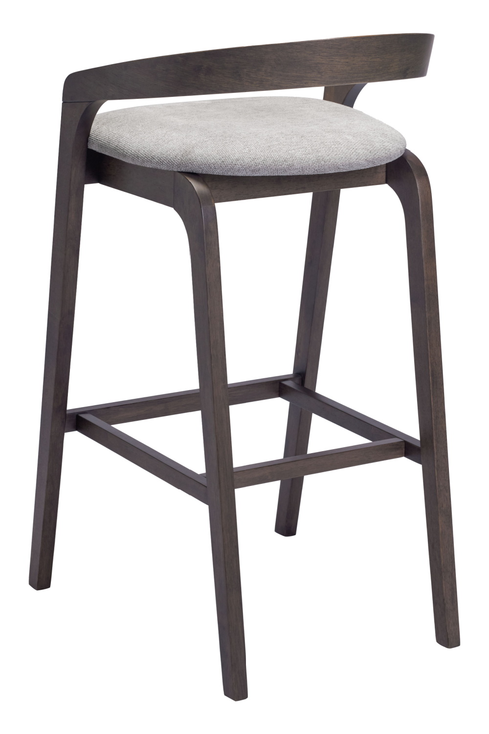 Gray Padded Seat Bar Stools (2) | OROA Modern Troy | Oroa.com
