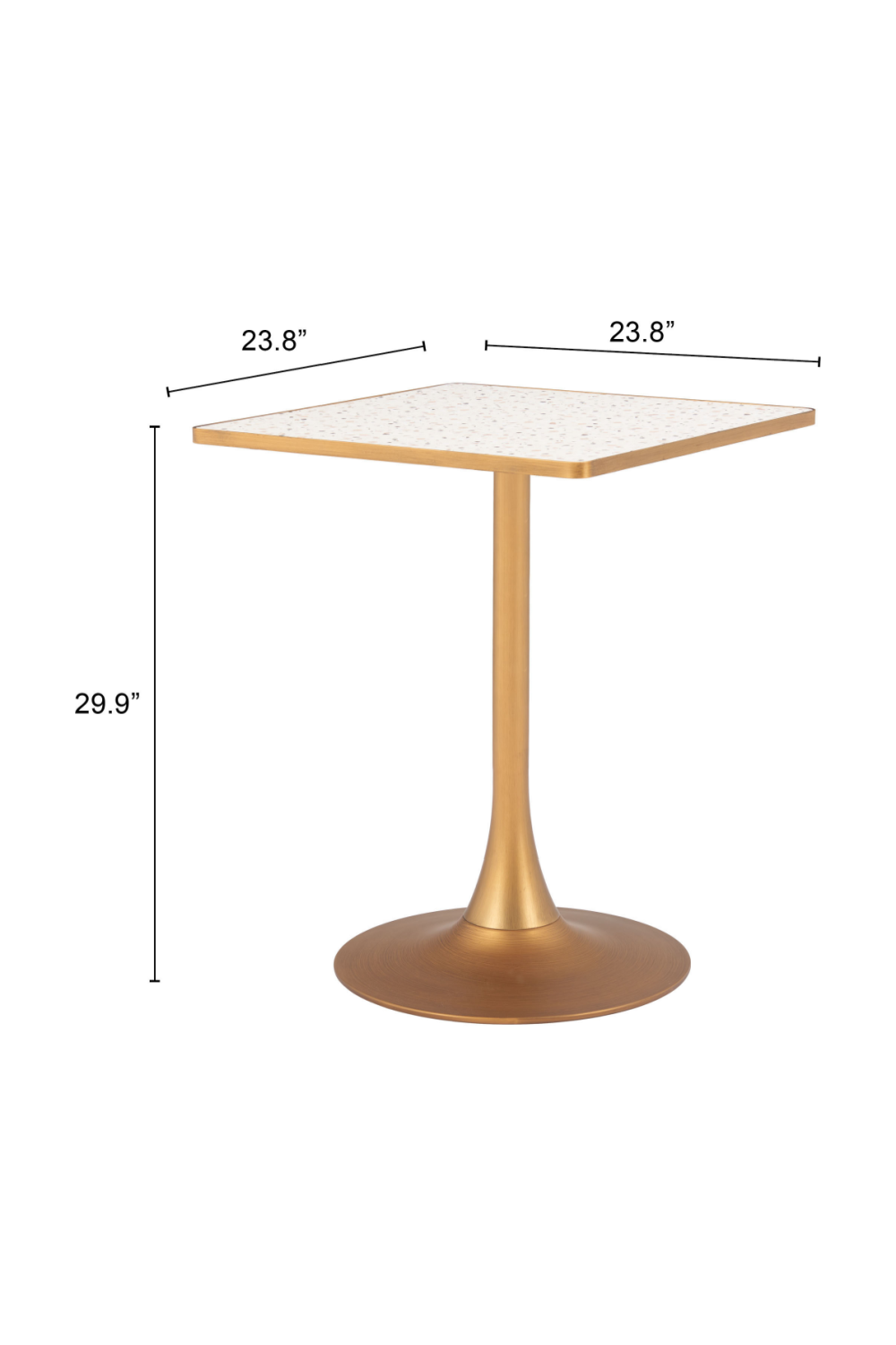 Square Terrazzo Bistro Table | OROA Modern Spot | Oroa.com