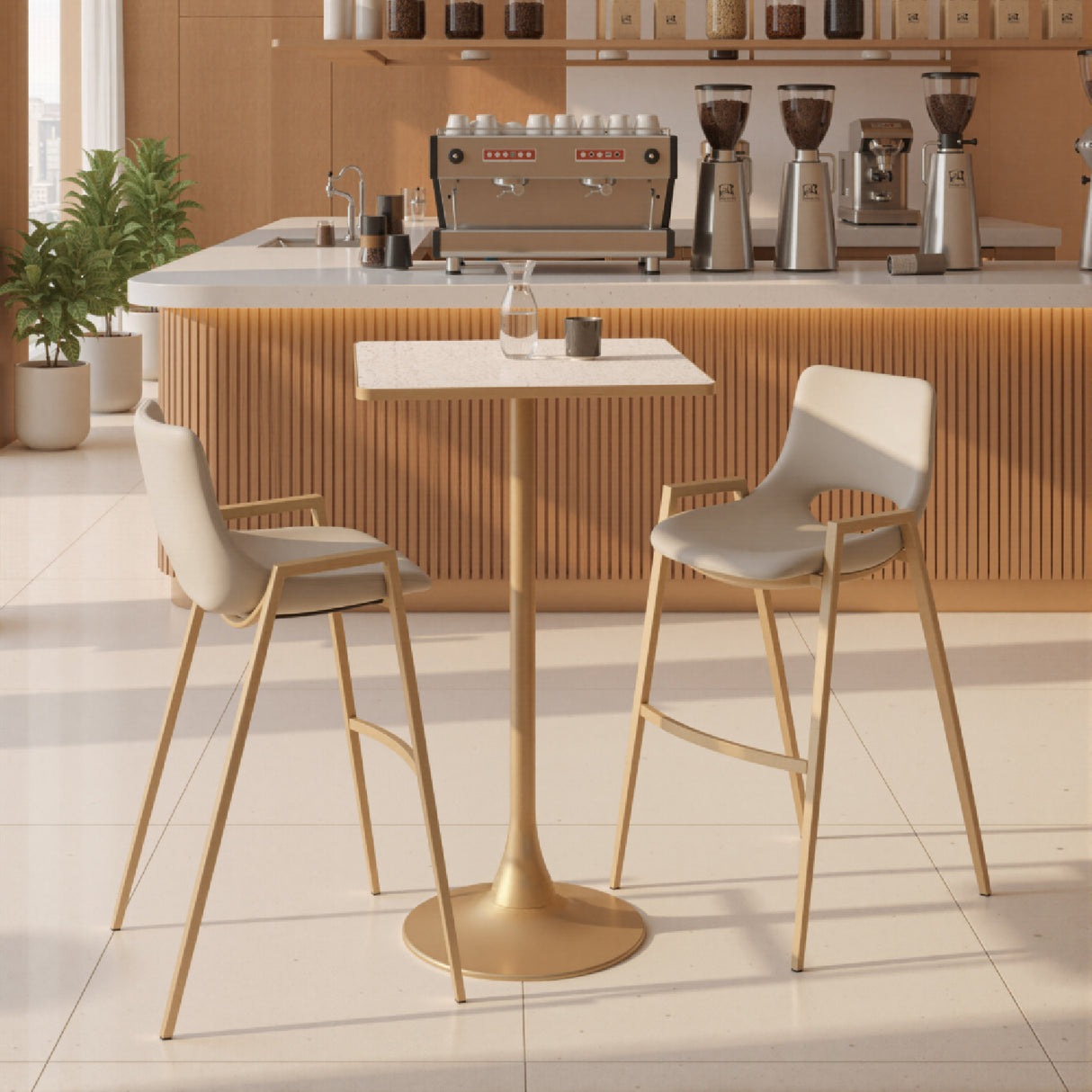 Square Terrazzo Bar Table | Oroa.com