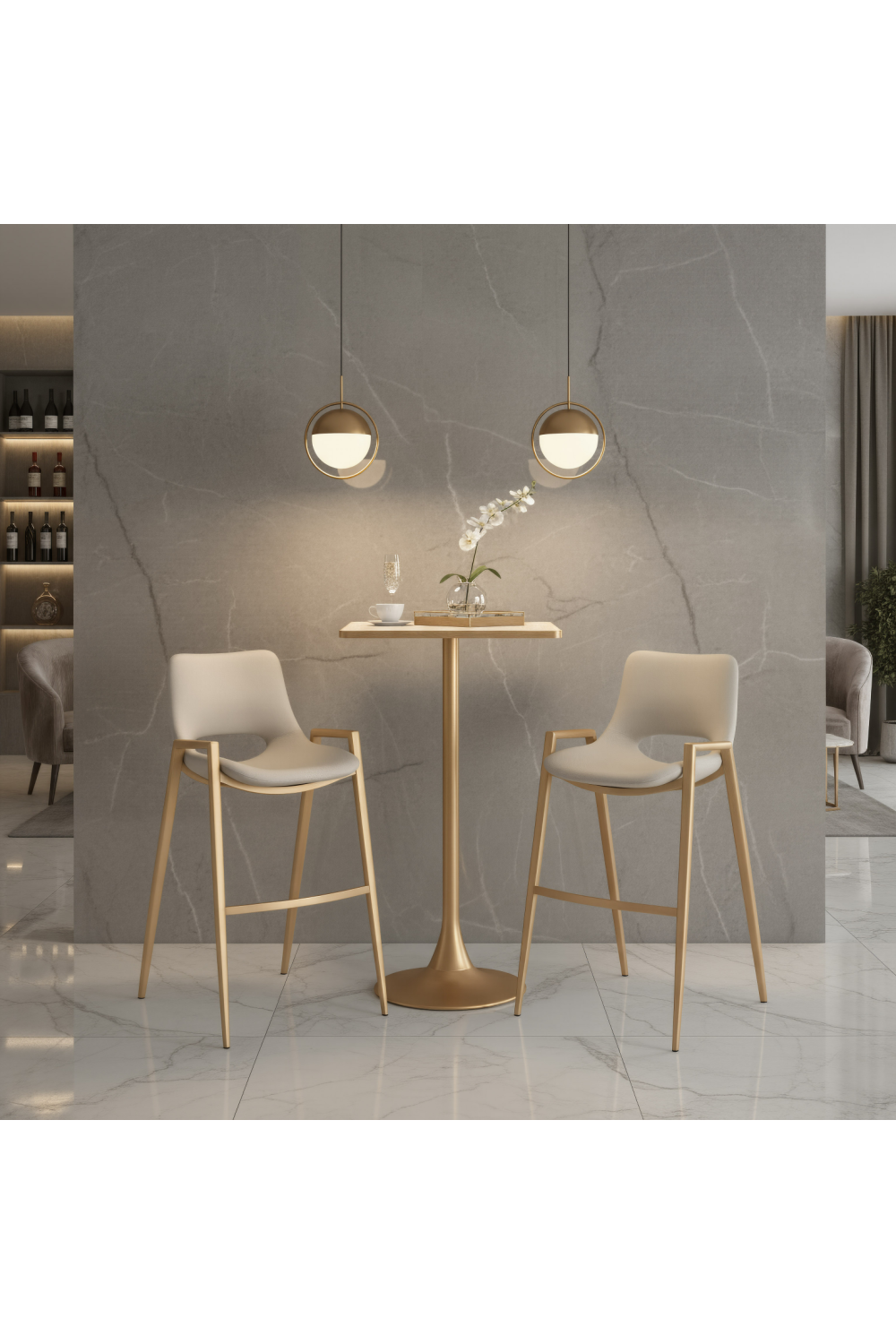 Square Terrazzo Bar Table | OROA Modern Spot | Oroa.com
