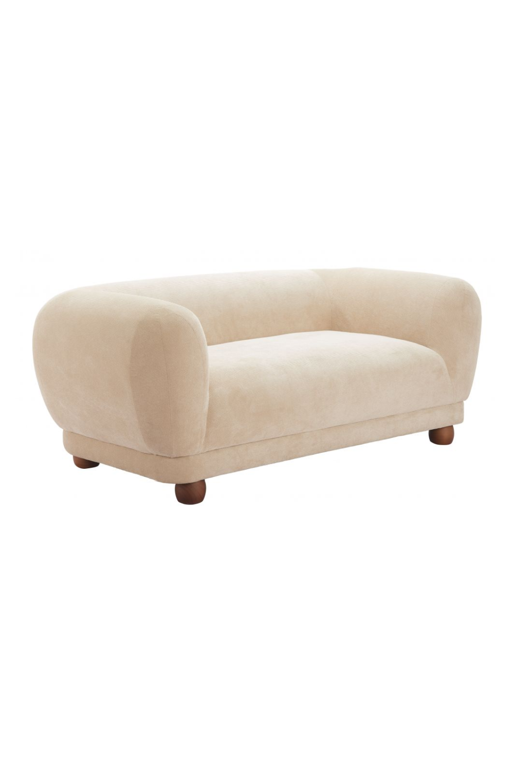 Taupe Corduroy Loveseat | OROA Modern Boet | Oroa.com