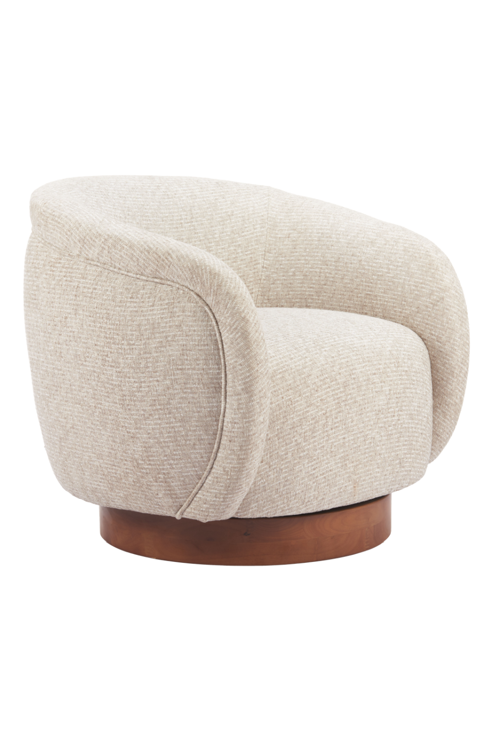 Beige Swivel Lounge Chair | OROA Modern Vinta | Oroa.com