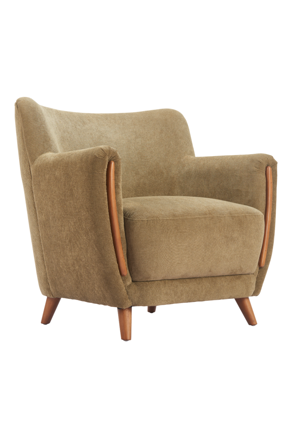 Green Corduroy Lounge Chair | OROA Modern Hako | Oroa.com