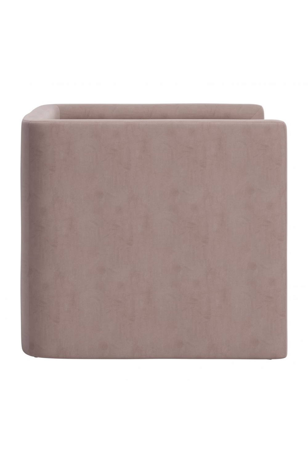Taupe Velvet Angular Lounge Chair | Oroa.com