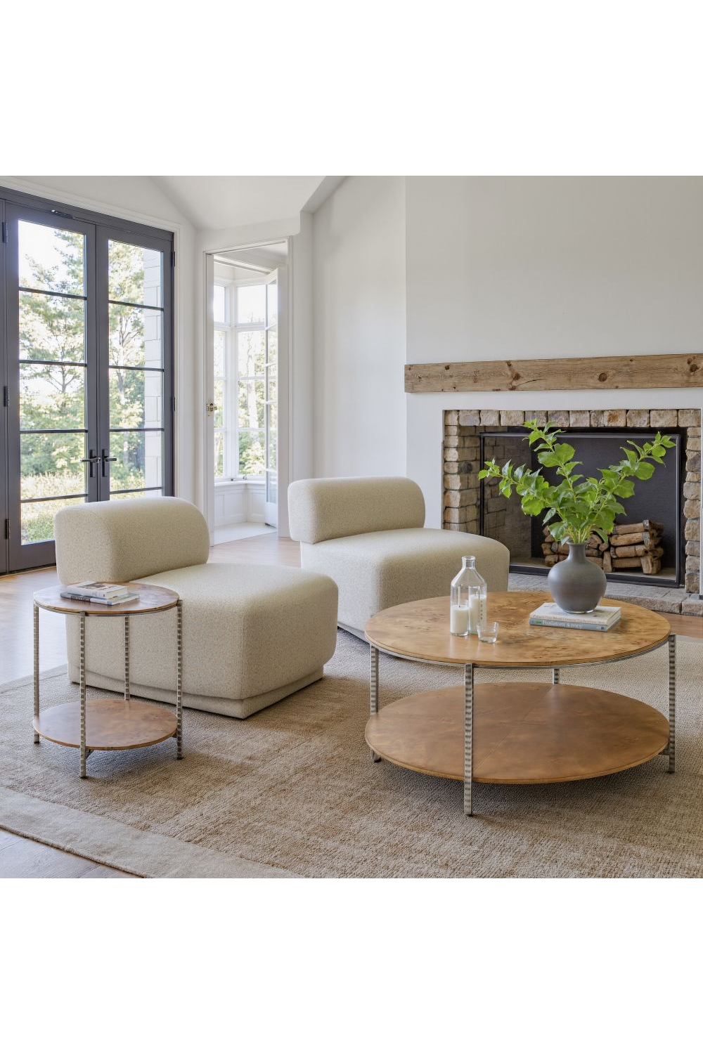 Beige Minimalist Accent Chair | Oroa.com