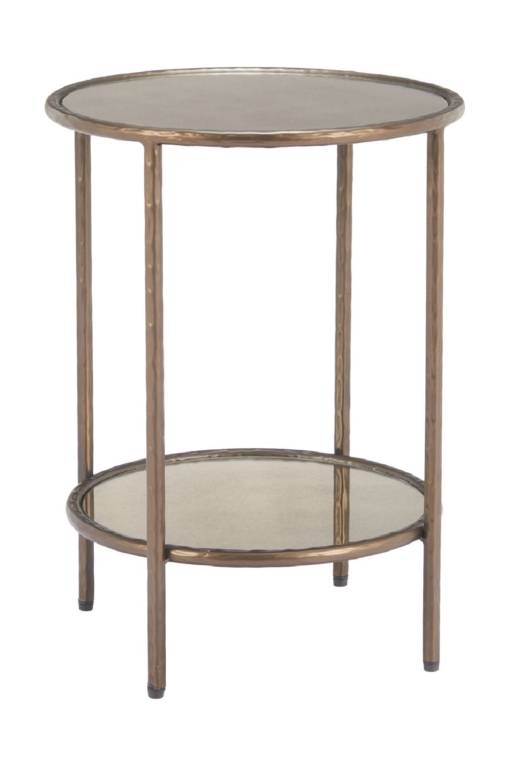 Round Mirror Glass Side Table | OROA Modern Anelli | Oroa.com