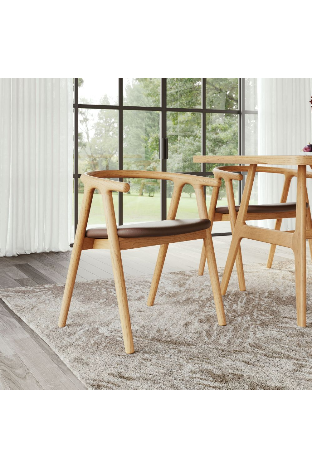 Whitewashed Elm Dining Chairs (2) | OROA Modern Peker | Oroa.com