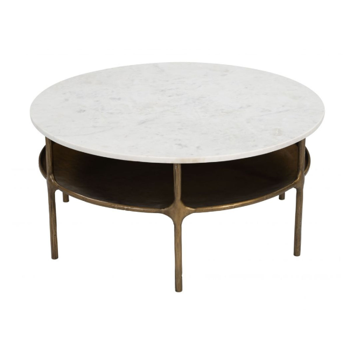 Brass Framed Marble Coffee Table | OROA Modern Bild