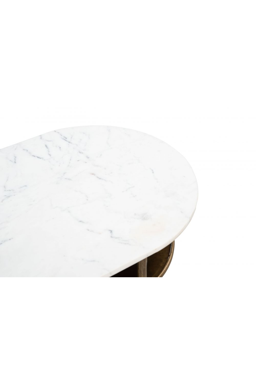 Oval White Marble Console Table | OROA Modern Bild