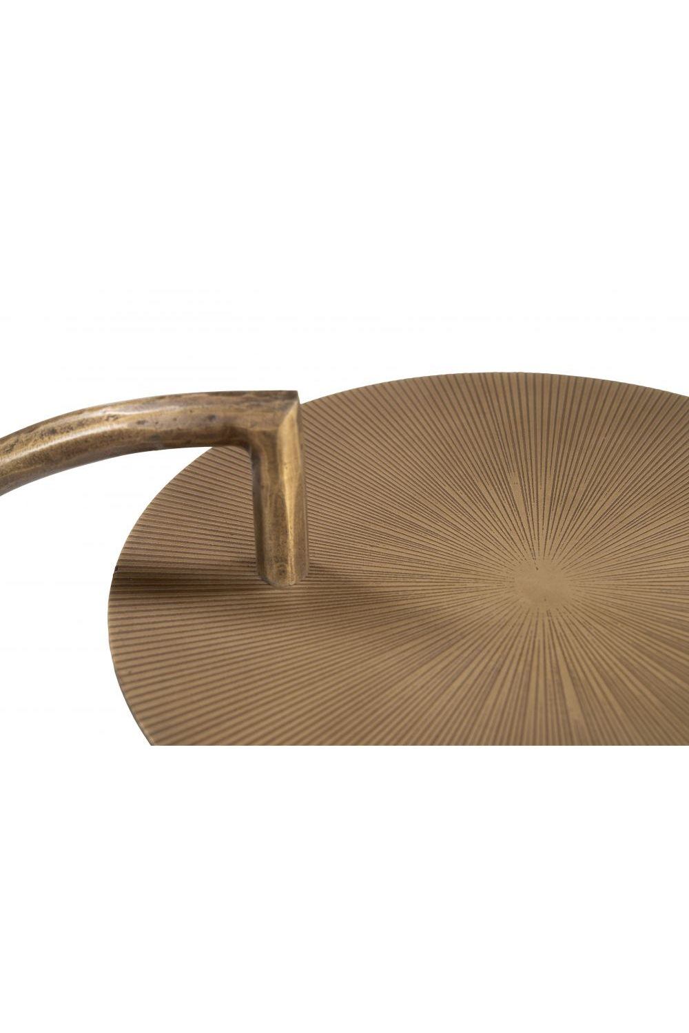 Curved Brass Side Table | Oroa.com