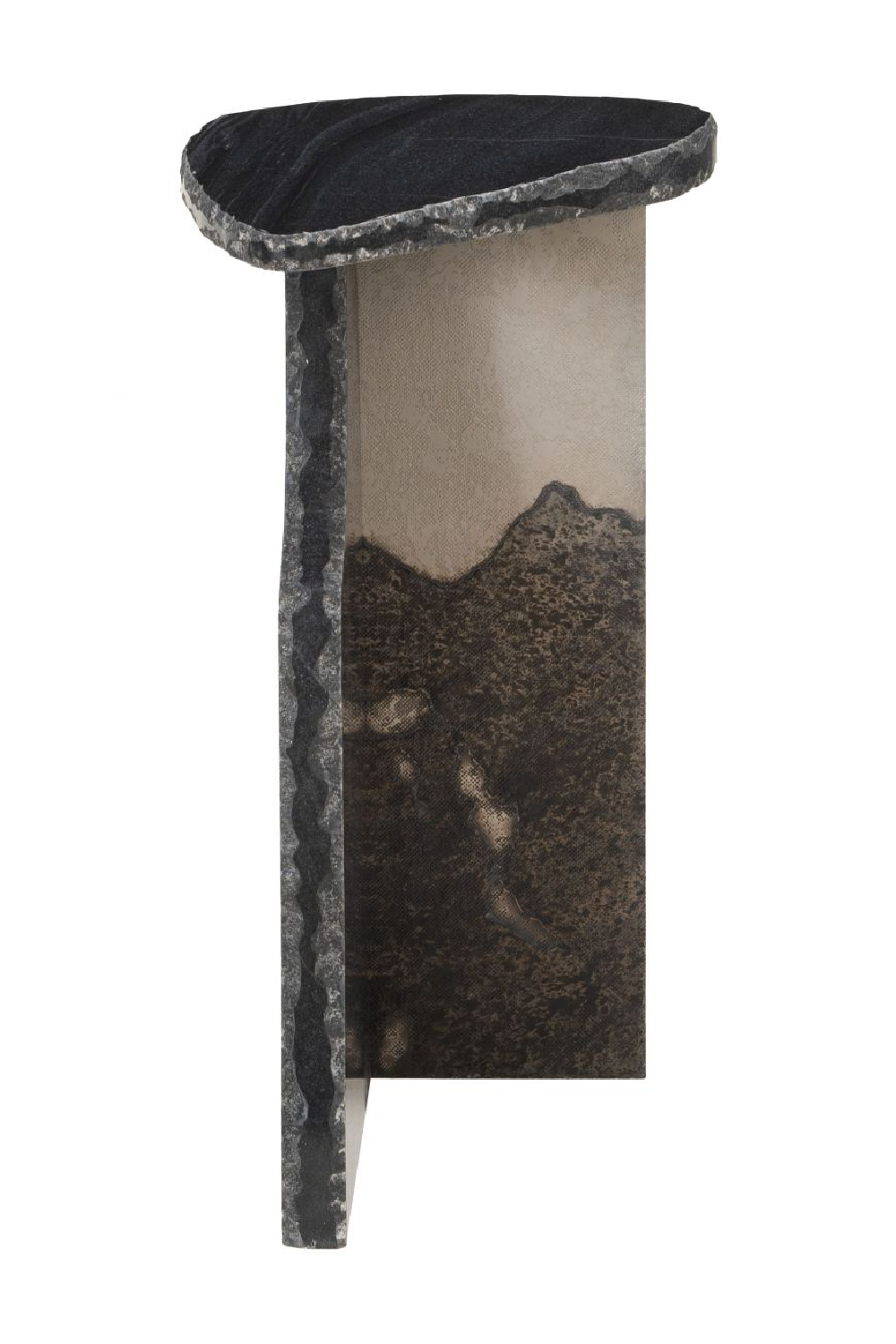 Organic-Shaped Marble Side Table | OROA Modern Surya | Oroa.com