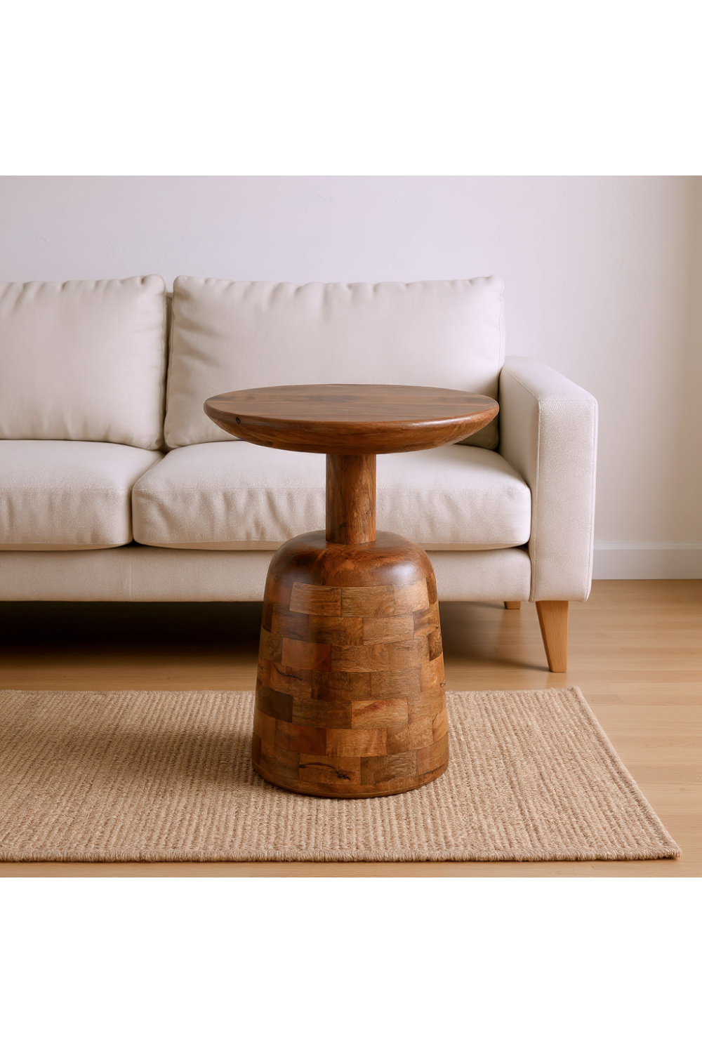 Mango Wood Modern Side Table | OROA Modern Kelk | Oroa.com