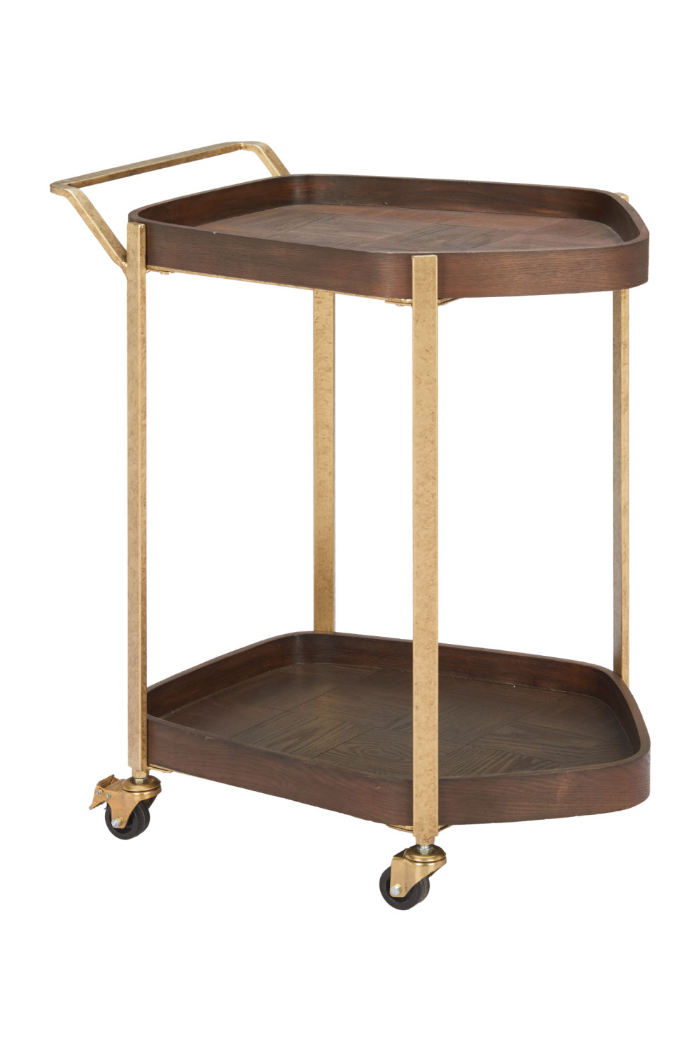 Walnut Veneer Bar Cart | Oroa.com
