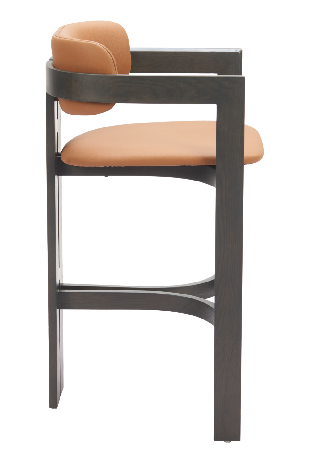 Wood Framed Brown Bar Stool | OROA Modern Shaili | Oroa.com