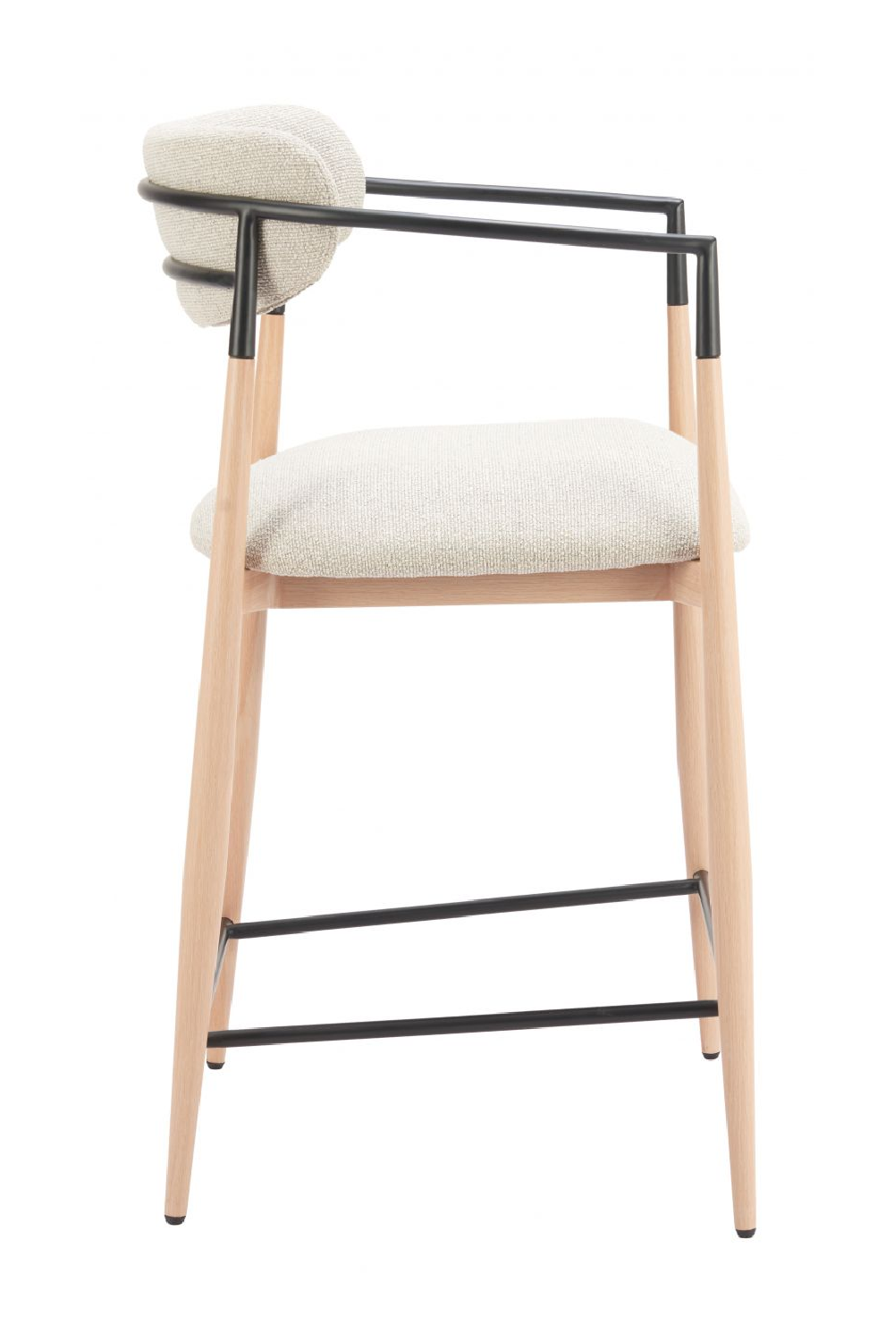 Gray Fabric Modern Counter Stool | Oroa.com