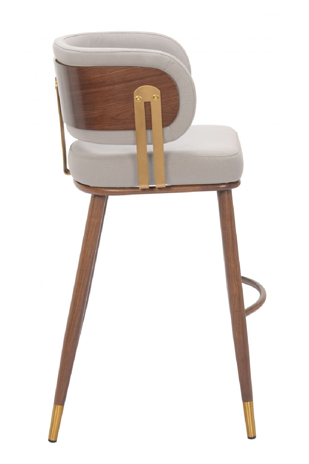 Beige Leather Bar Stool | OROA Modern Brew | Oroa.com