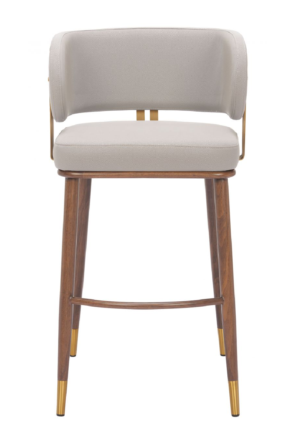 Beige Leather Bar Stool | OROA Modern Brew | Oroa.com