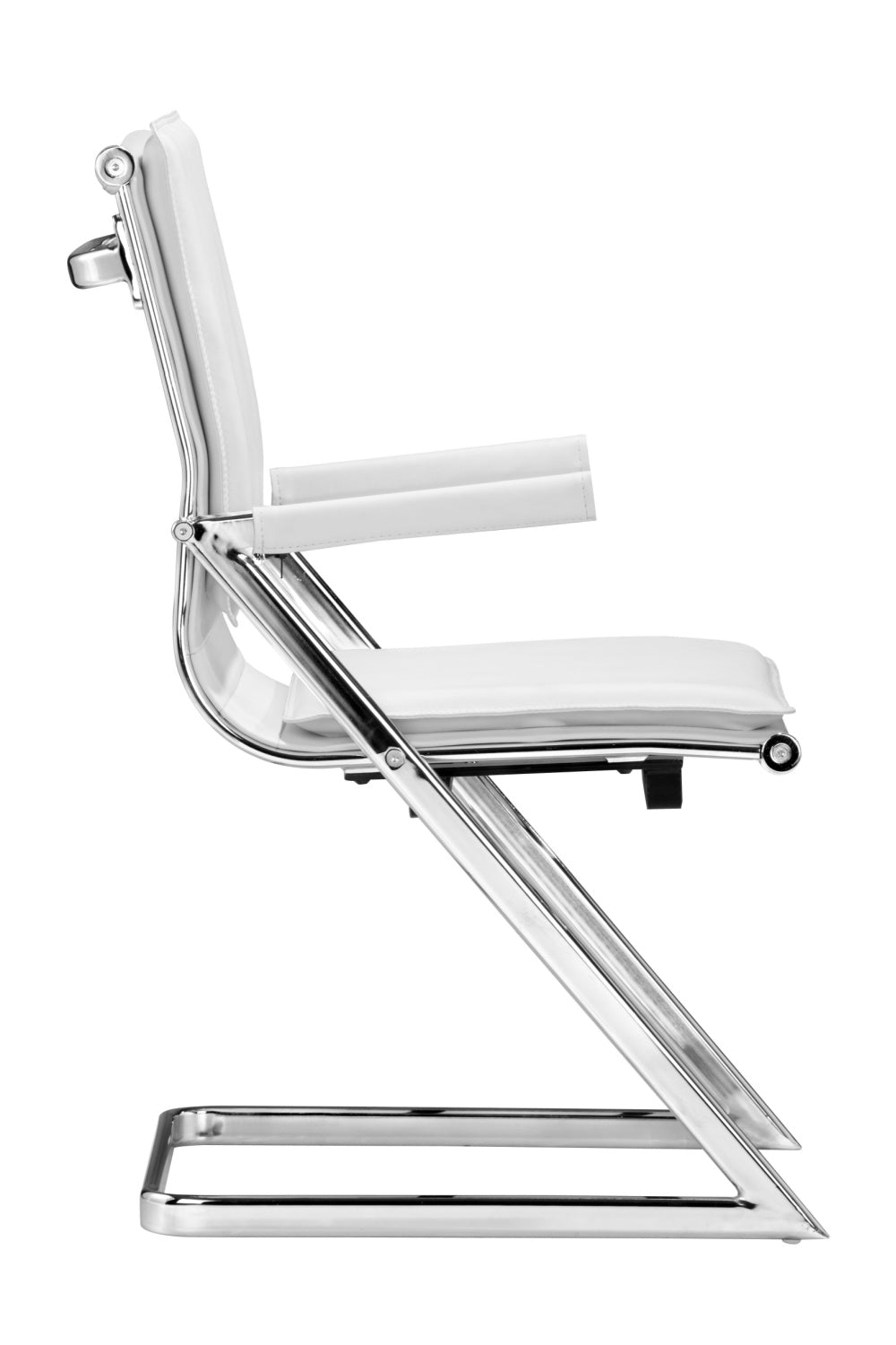 Polished Steel Office Chairs (2) | Oroa.com