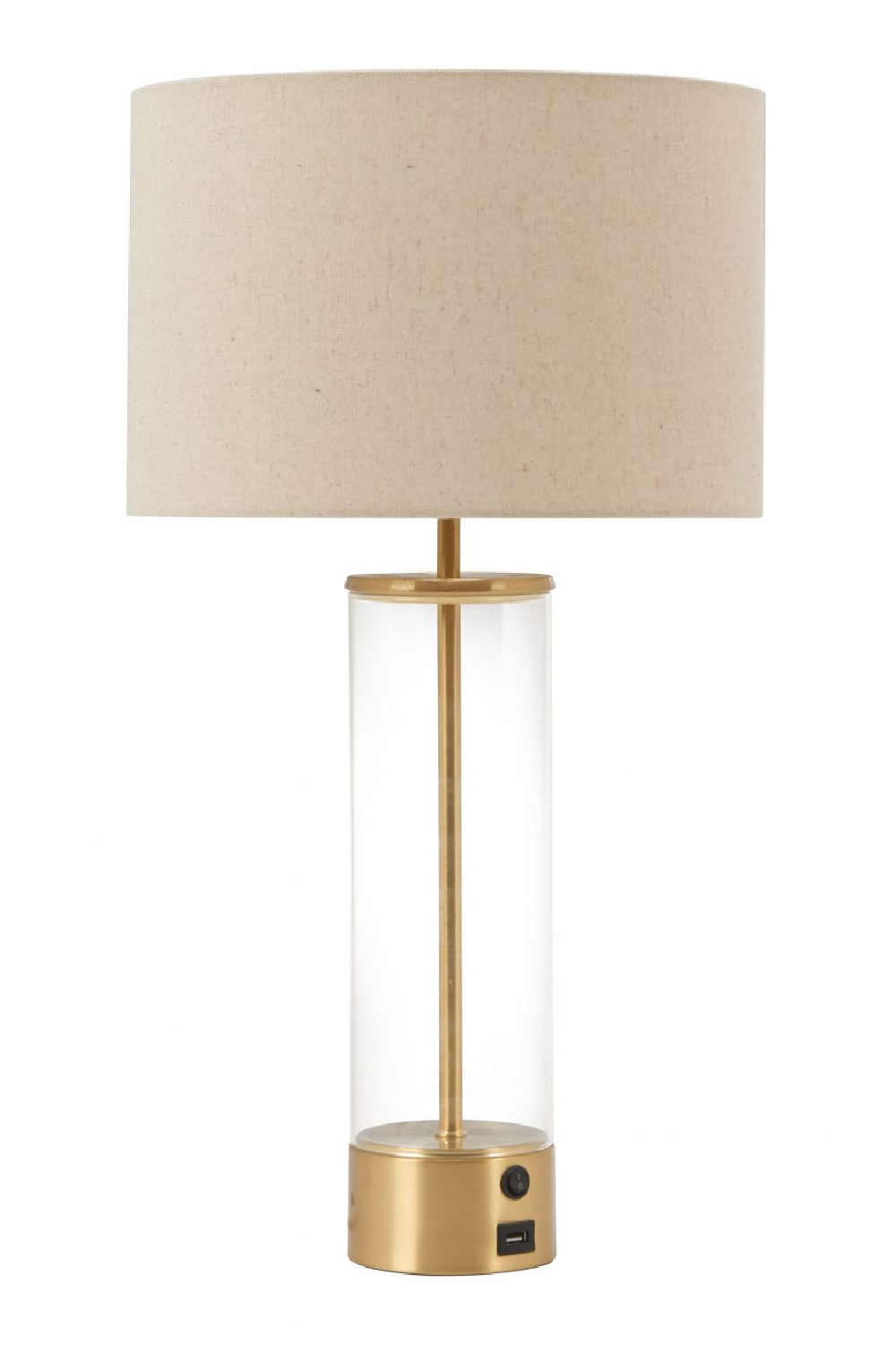 Beige Drum Shade Table Lamp | OROA Modern Boreal | Oroa.com